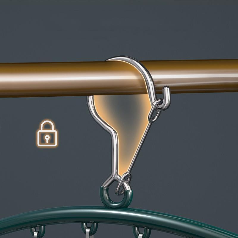 Drying Hanger for Laundry Stainless Steel Metal Multifunctional Waterproof Clothes Hanger with Clips Underwear Socks Hat Hanger