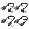 USB A Штекер на Гнездо Кабель Вправо/Влево/Вверх и Вниз USB2.0 Удлинитель Для Легкого Доступа, Черный