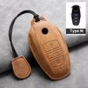 Car Key Case Cover  for VW Volkswagen Touareg 2011-2018 Leather Car Key Case Shell Fob for Touareg Keyring