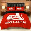 Holden Pattern Bedding Quilt Set Quilt Cover Pillowcase Home Birthday Gift(1 * duvet cover + 2 * pillowcase, without core)