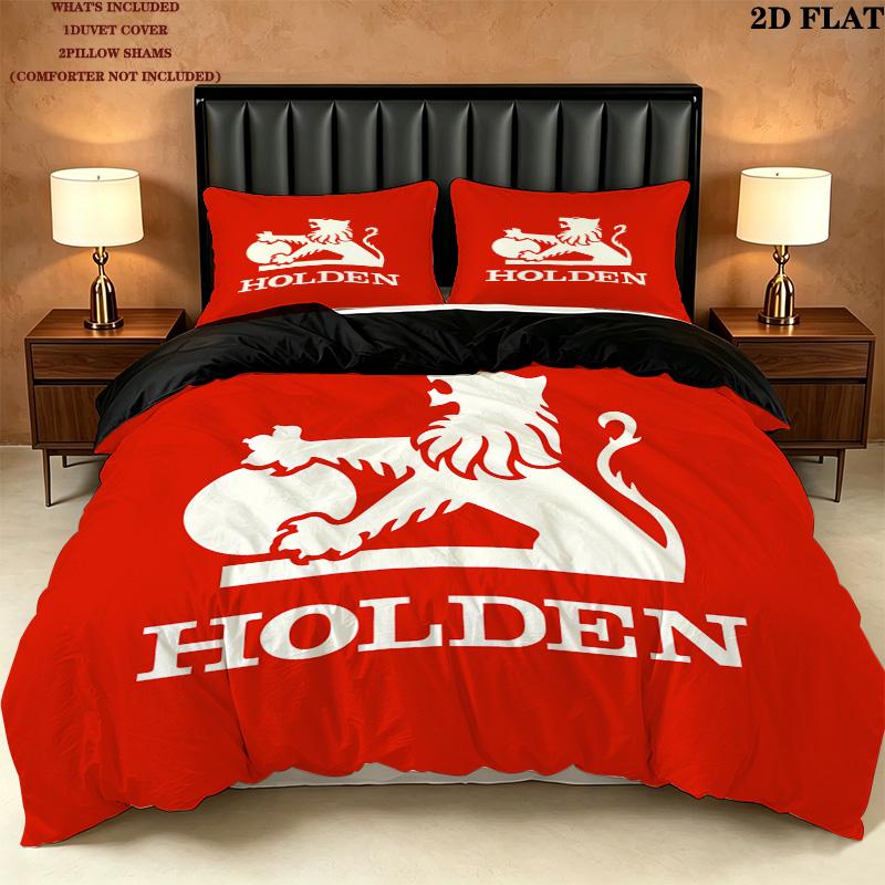Holden Pattern Bedding Quilt Set Quilt Cover Pillowcase Home Birthday Gift(1 * duvet cover + 2 * pillowcase, without core)