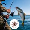 Bionic Fishing Lures 5Pcs Sea Urchin Lure, 4cm/0.5g, 7cm/1.6g, 9cm/2.8g, 11cm/8.7g Floating Bass Tackle Artificial Bait, Fuzzy Soft Lure for