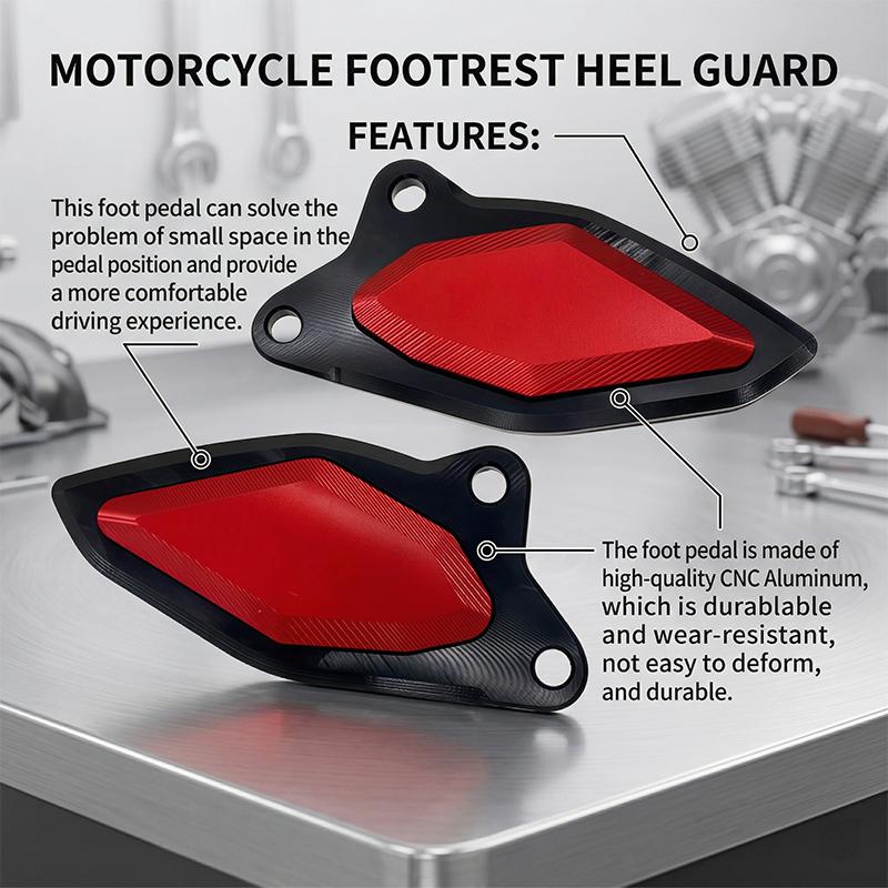 For Daytona660 Motorcycle Accessories Aluminum Footrest Heel Guard Cover Rearsets Foot Rest Peg Protector For Daytona 660 2024-