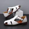 Summer Men's Fisherman Sandals High-Quality Comfortable Breathable With Cross -Buckle Toe Caps Are Lightweight And Casual Shoes