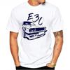 Retro Germany EUDM - E34 M5 Tshirts Summer Men Short Sleeve Old Legend E30 M3 Classic Car T-Shirt Boy Casual Tops Man White Tees