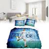 Football Star 3d Bedding Set Quilt Duvet Cover Pillowcase Single Double Uk Gift