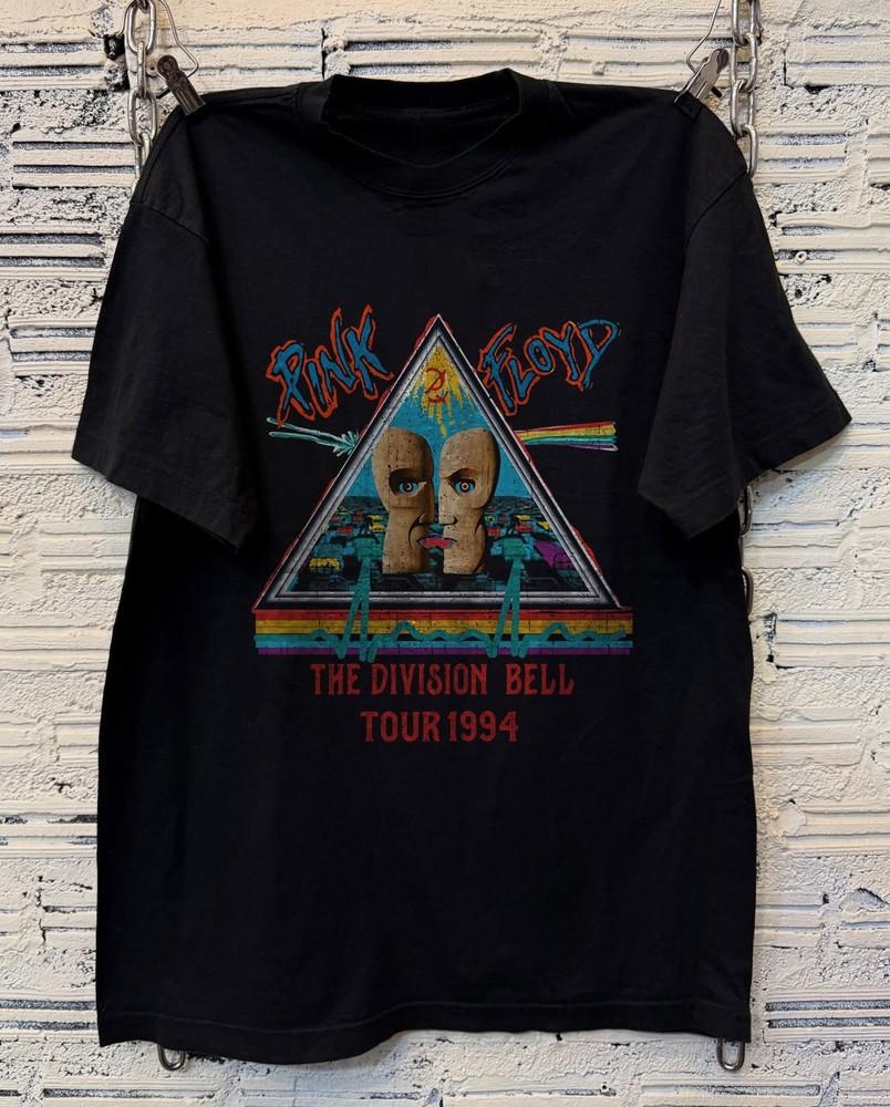 Pink Floyd Division Bell 1994 Tour Pyramid Unisex Black T-shirt, Size S-5XL Unisex T-Shirt