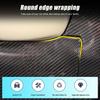 For Fiat 500 2007-2026 Real Carbon Fiber Car Steering Wheel Lower Label Cover Sticker Car Interior Accessories