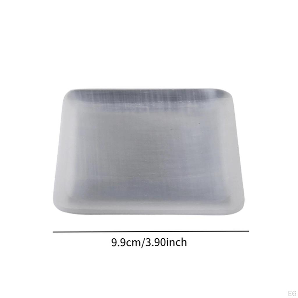 Декоративная селенитовая чаша, украшение ручной работы, подставка для камней для изготовления ювелирных изделий своими руками для центрального элемента, гостиная