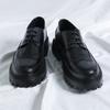Мужская обувь Повседневная кожаная обувь Британский ретро тренд Brock Platform Heightening Small Leather Shoes 21259-R