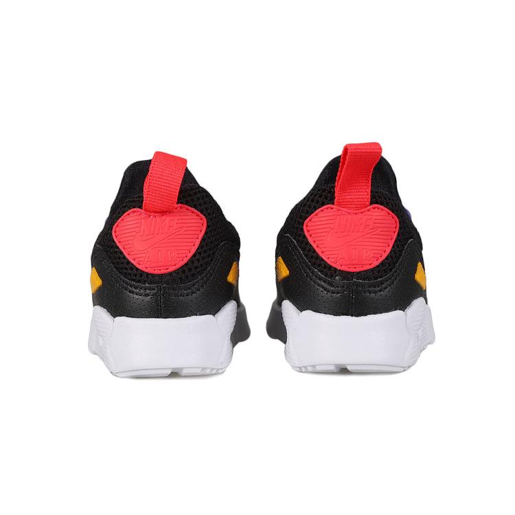 Nike Air Max 90 Амортизация Низкие Беговые Кроссовки Черно-Фиолетовые Для Младенцев И Малышей 881924-014