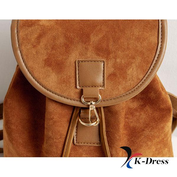 Повседневный замшевый рюкзак-ведро (2 цвета)