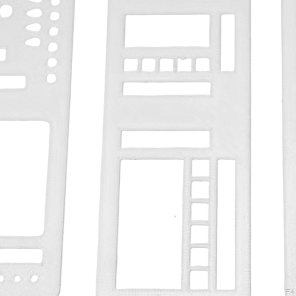 3 Pieces Journal Stencils Handmade Planner Stamps Lists Diary Notebook Painting Crafts DIY Reusable