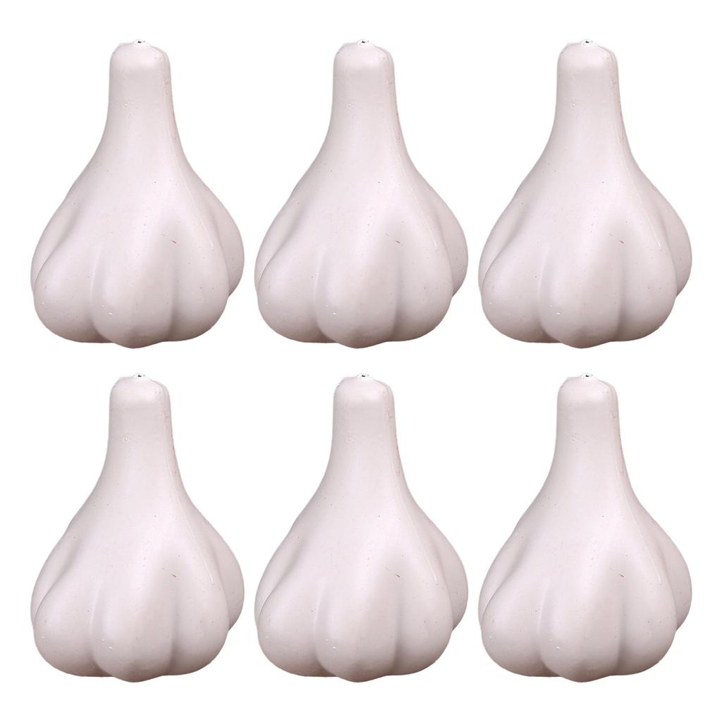 6Pcs Realistic Simulation Vegetable Models Artificial Vegetable Toy Kitchen Vegetable Decoration for Display Photography