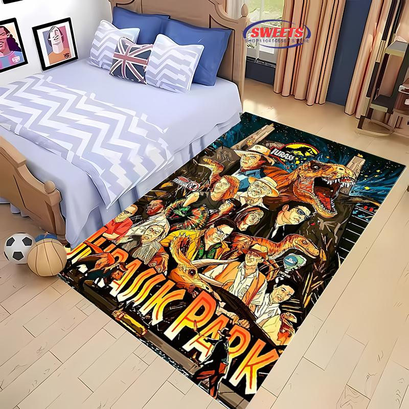 Новые полки! Классический ковер «Парк Юрского периода», выбор для гостиной, спальни, офиса, детской комнаты, нескользящий, машинная стирка