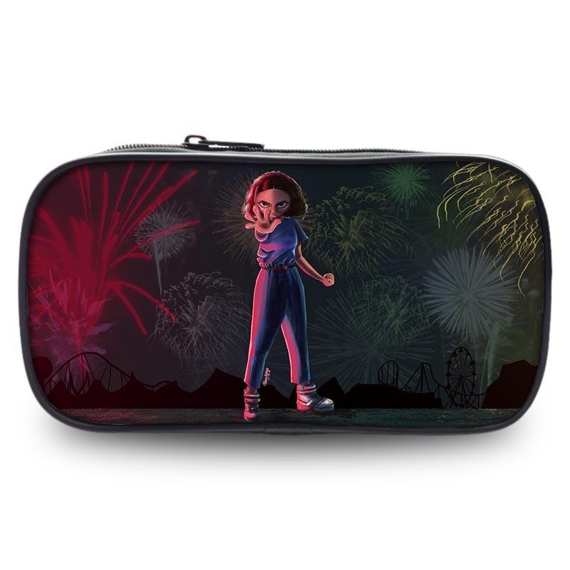 Вместительный пенал Stranger Things из ткани Оксфорд для студентов, универсальный дизайн