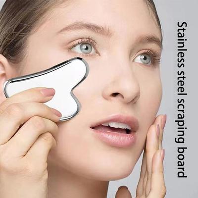 Скребок Гуаша для лица, массажер Гуаша из нержавеющей стали, для тела, шеи, спины, снятия стресса, косметический инструмент для очищения кожи, лимфодренажного детокс-массажа