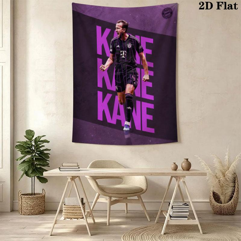 Harry Kane Icon Wall Hanging Printed Fabric Blanket Decorative Tapestries for Bedroom Living Room Home Decor