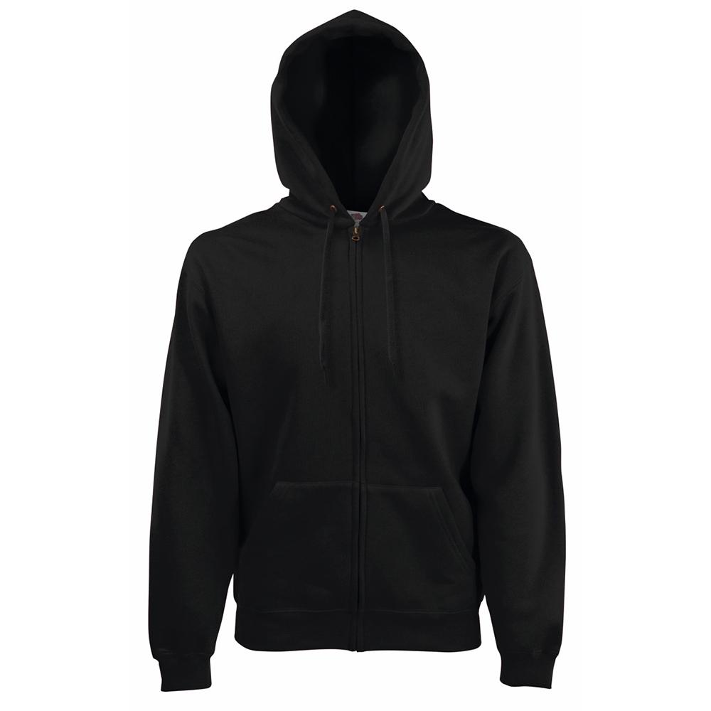 Fruit Of The Loom Mens Zip Through Hooded Sweatshirt / Hoodie