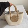 Woven Large-capacity Fashion Casual Bag 2025 Spring New Foreign Style Shoulder Underarm Bag Straw Woven Tote Bag Women's Bag