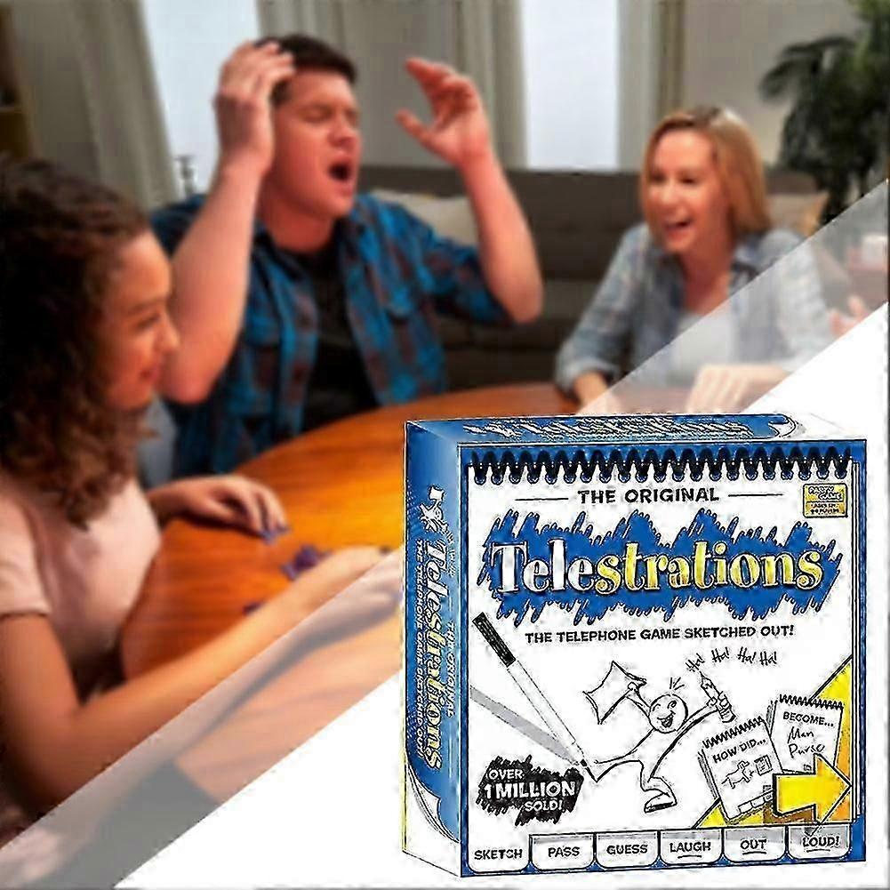 Telestrations Board Game - Hilarious Family Fun for Kids, Adults & Teens, Perfect for Game Night, Parties & Gatherings