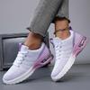 Purple Sport Shoes Women Running Shoes Breathable Air Cushion Mesh Sneakers Anti-slip Gym Trainers Jogging Athletic Shoes Big 42