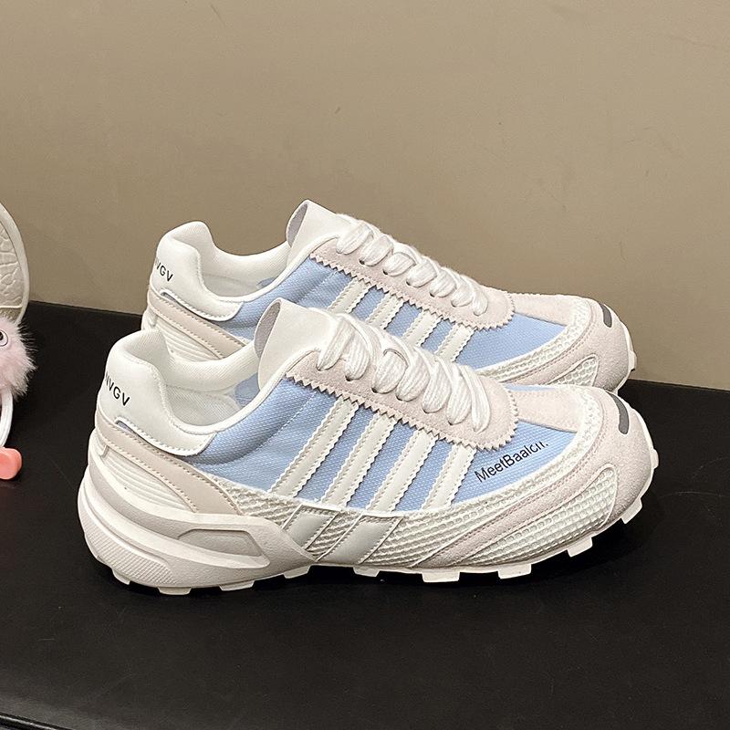 Кожа сетка резиновая подошва немецкие тренировочные туфли женские туфли 2025 лето новый дышащий универсальный повседневный спорт обувь Форрест Гамп