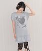 Ames Worldwide Ppg Ruffle Mini Dress Gray
