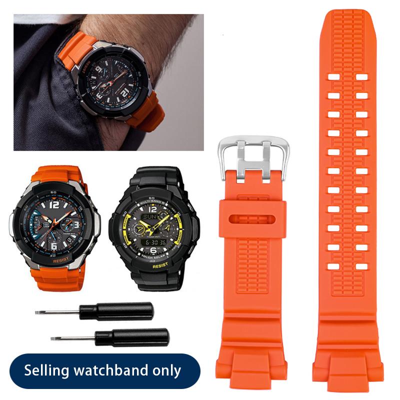 Нержавеющая сталь Ремешок для Casio G-SHOCK GW-3500B GW-3000B 2500B 2000G-1500 GW-2000/1200 Серии Силиконовый Ремешок для Мужчин Браслет