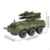 Friction Powered Pull Back Car Push and Go Truck Pretend Play Kids Armored Vehicle for 2 3 4 5 6