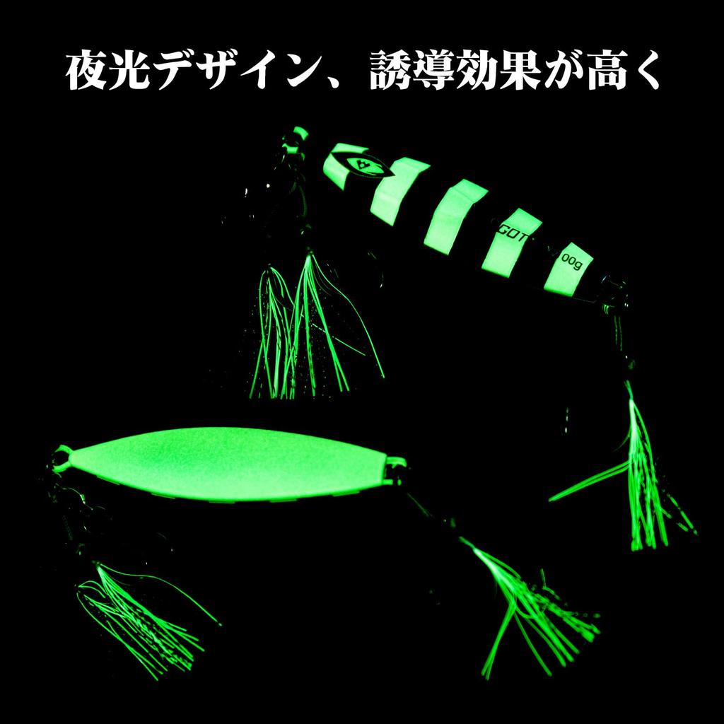 Набор из 3 металлических блесн Goture Jigging, 250 г, доступен в 3 цветах. Набор приманок для ловли морского окуня. Набор светящихся металлических блесн Slow Jigging с крючком и вертлюгом.