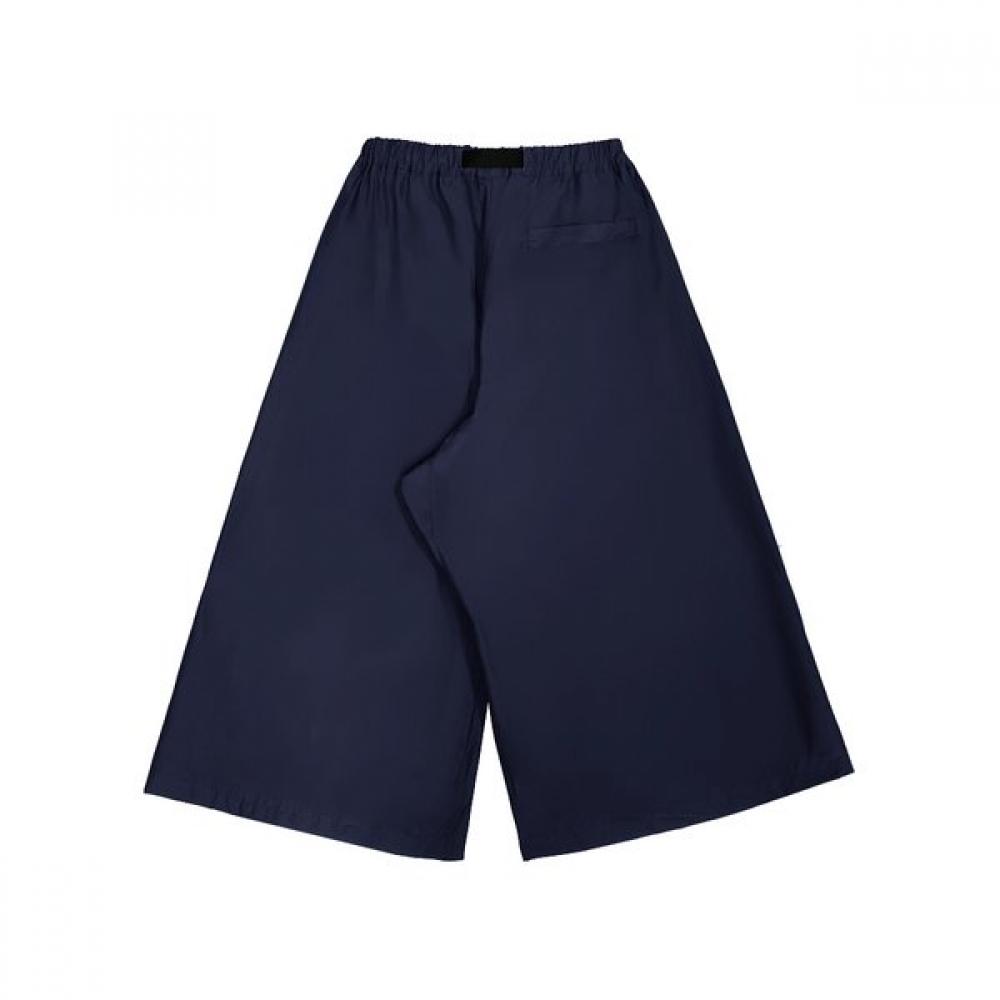 Shell Nylon Flare Banding Wide Pants 3colors
