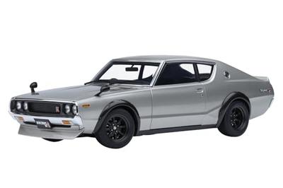 AUTOart 1/18 Nissan Skyline 2000GT-R (KPGC110) Тюнингованная версия, серебристый готовый продукт 77466