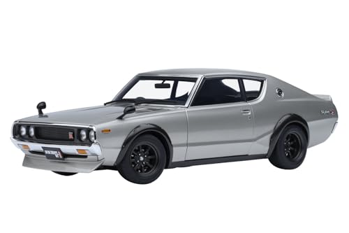 AUTOart 1/18 Nissan Skyline 2000GT-R (KPGC110) Tuned Version Silver Finished Product 77466