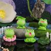Adorable Frog Figurines, Home Gifts, Children's Cartoon Car Decorations, Resin Handicrafts