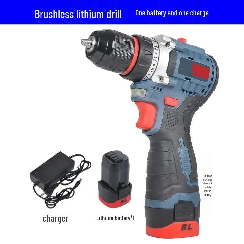 Rechargeable Brushless Lithium Battery High Power Impact Drill and Screwdriver