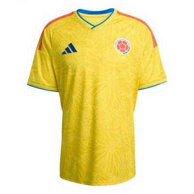 adidas Колумбия 26 Домашняя футболка Ярко-желтый Мужские топы JL6972
