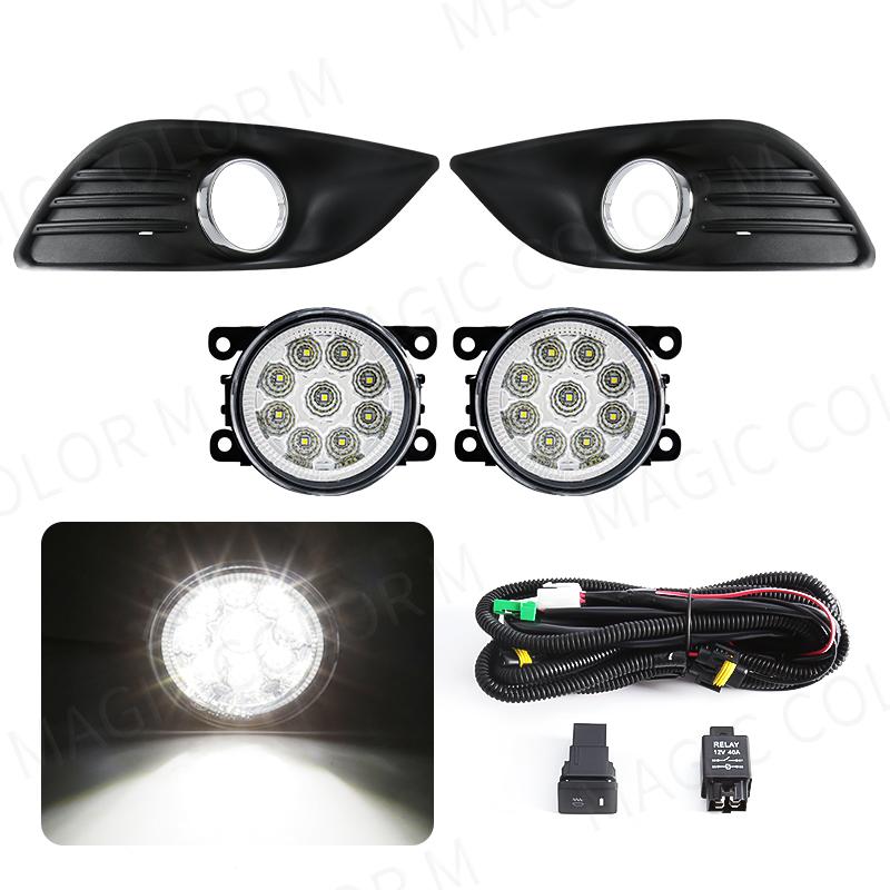 Для Ford Focus Focus 2 MK2 2009 2010 2011 Противотуманные фары LED DRL Дневные ходовые огни Галогенные автомобильные фары Автомобильные аксессуары 12 В