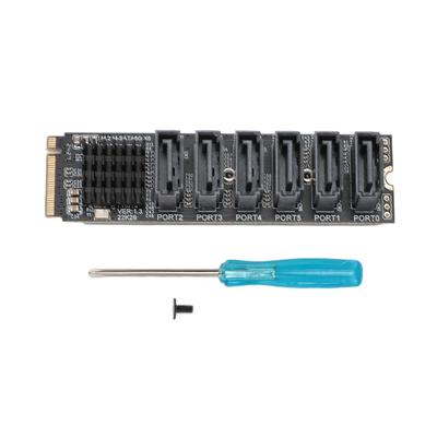 Адаптер M.2 - Serial ATA3.0, высокоскоростная карта 6 Гбит/с ASM1166 M.2 M EKY PCIE3.0 - Serial ATA