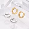 Cross-Border Stylish Zircon Ear Cuffs - Retro, Light Luxury Hoops