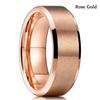 8MM Black Stainless Steel Men's Wedding Steel Rings Black Blue Red Gold Groove Beveled Edge Black Brushed Rings Men Wedding Band