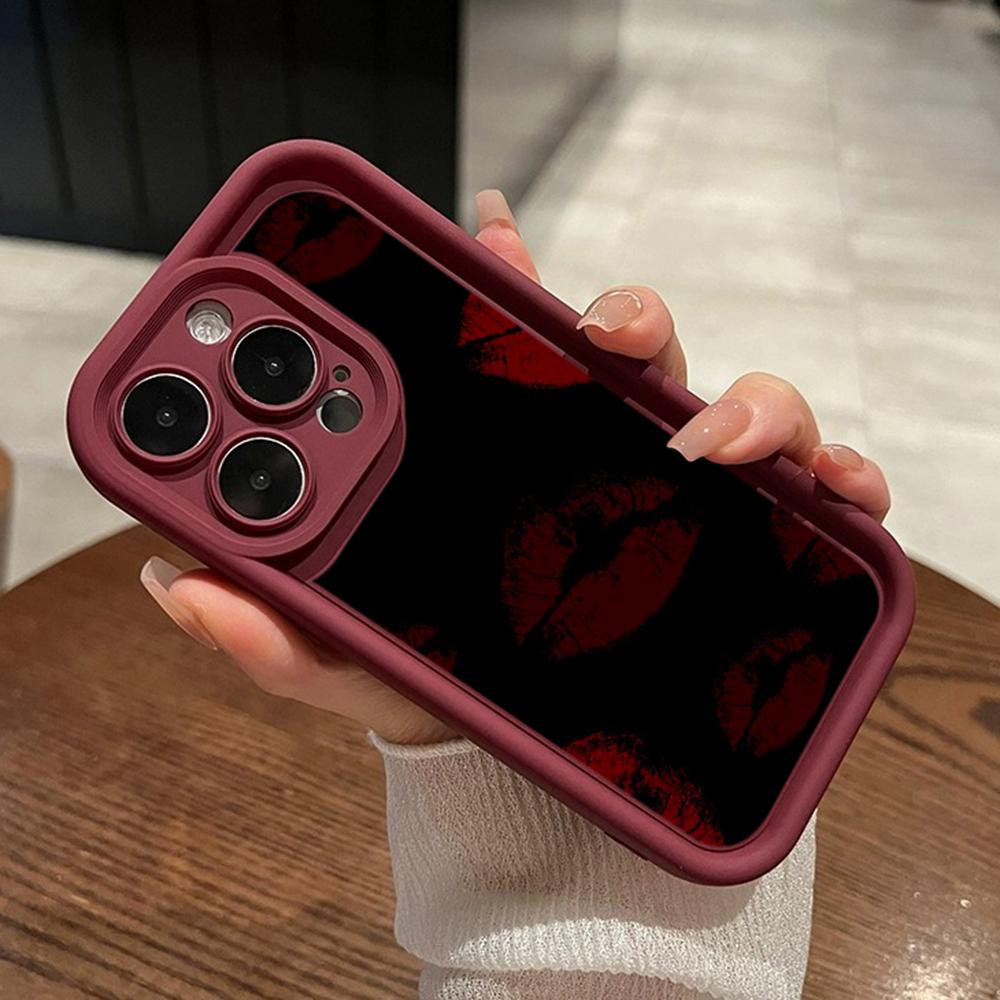 LZ23 Lips kiss Heart design art силиконовый чехол для телефона Xiaomi 11 Lite 5G 14T Redmi 14C 13C A3 Note 12 11 9 10 13 Pro Plus противоударный задний чехол