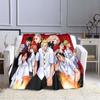 Japanese Classic Anime Tokyo Revengers Flannel Printed Blanket Warm Multifunctional Blanket Home Decorative Throw Blanket