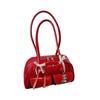 2025 Spring Star-Style High-Value Women's Large Bow Ribbon Shoulder Bowling Bag