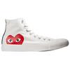 Кеды унисекс Comme Des Garçons x Converse Chuck 70 Hi Play Белые 1CK709