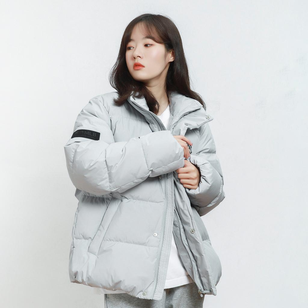 Новый пуховик MLB Зимний Унисекс Серый 3ADJB0416-50GRS