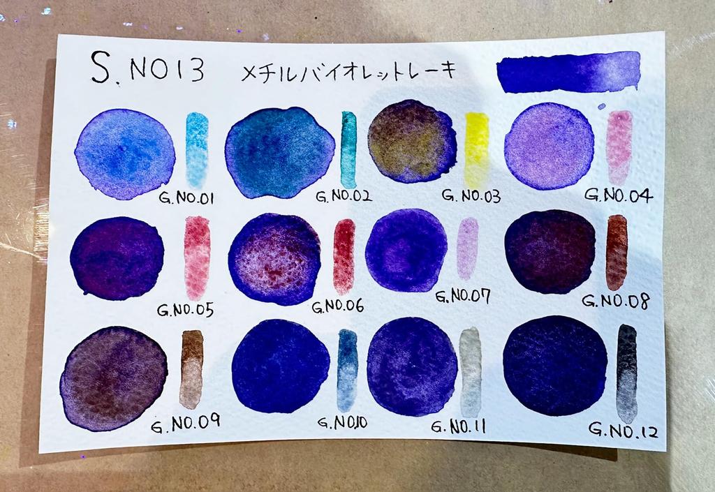 Kusakabe Монопигментная акварель Грануляция 314055 Краски, и Морение, Набор из 18 цветов,