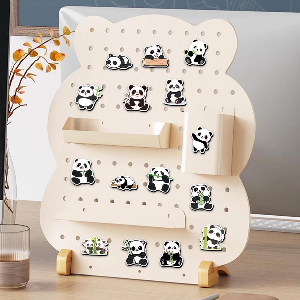 Panda Cartoon Refrigerator Magnets - Cute, Waterproof, Animal-Themed, Set of 20
