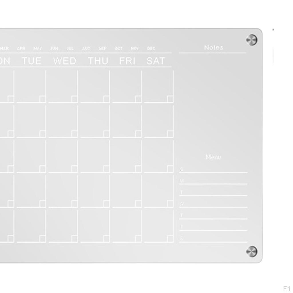 Dry Erase Board for Fridge Weekly Calendar To Do List Planner Message