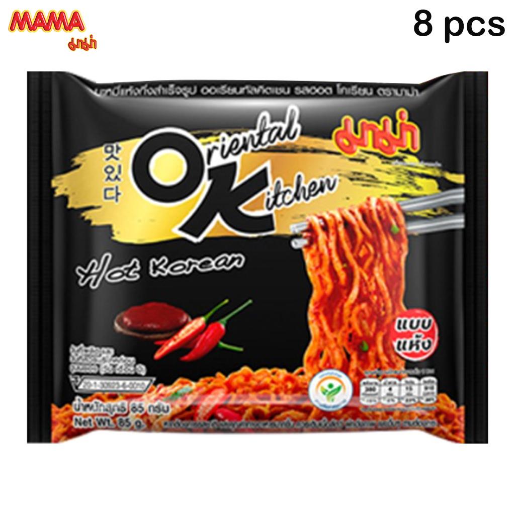 MAMA Сушеная лапша быстрого приготовления Восточная кухня Острый корейский вкус 85 г x 4 шт / 8 шт / 12 шт - Thai Food